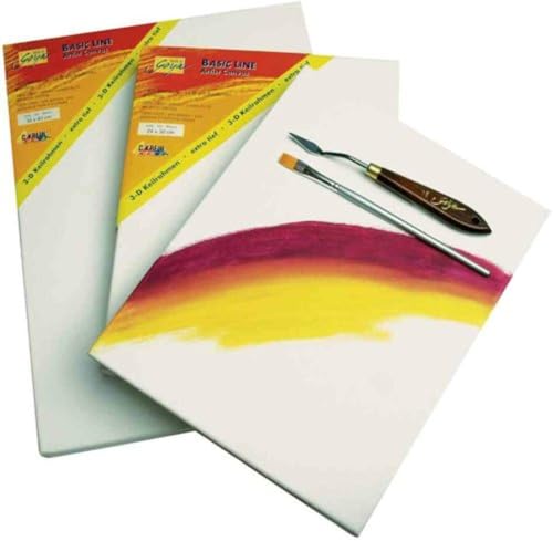 KREUL 644050 - Solo Goya 3D Stretched Canvas Basic Line, Keilrahmen 40 x 50 cm, extra tief ca. 3,8 cm, 100 % Baumwolle 4 fach grundiert, ideal für Öl-, Acryl- und Gouachefarben von Kreul