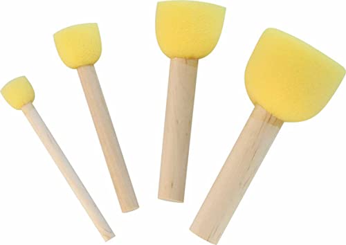 KREUL 72160 - Schwammstupf Pinsel 4er Set, universell geeignet, Durchmesser ca. 40 mm, 30 mm, 20 mm und 13 mm KREUL 72160 - Schwammstupf Pinsel 4er Set, universell geeignet, Durchmesser ca. 40 mm, 30 mm, 20 mm und 13 mm von Kreul
