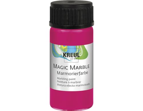 KREUL 73233 - Magic Marble Marmorierfarbe, 20 ml Glas in neonpink, farbbrillante Tauchmarmorierfarbe für zufällige Musterungen und einzigartige Farbeffekte KREUL 73233 - Magic Marble Marmorierfarbe, 20 ml Glas in neonpink, farbbrillante Tauchmarmorierfarbe für zufällige Musterungen und einzigartige Farbeffekte von Kreul