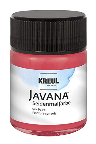 KREUL 8129 - Javana Seidenmalfarbe im 50 ml Glas, orchidee, hochpigmentierte und brillante Farbe auf Wasserbasis, mit fließend flüssigem Charakter, dringt tief in die Fasern ein KREUL 8129 - Javana Seidenmalfarbe im 50 ml Glas, orchidee, hochpigmentierte und brillante Farbe auf Wasserbasis, mit fließend flüssigem Charakter, dringt tief in die Fasern ein von Kreul