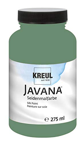 KREUL 8161-275 - Javana Seidenmalfarbe 275 ml, smaragd, hochpigmentierte und brillante Farbe auf Wasserbasis, mit fließend flüssigem Charakter, dringt tief in die Fasern ein von Kreul