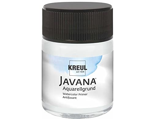 KREUL 819050 - Javana Aquarellgrund im 50 ml Glas, Grundierung zum Malen mit Seidenmalfarben ohne Konturen von Kreul