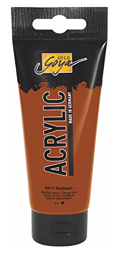 KREUL 84111 - Solo Goya Acrylic, 100 ml Tube in rotbraun, cremige vielseitig einsetzbare Acrylfarbe in Studienqualität, auf Wasserbasis, schnell und matt trocknend, gut deckend, wasserfest KREUL 84111 - Solo Goya Acrylic, 100 ml Tube in rotbraun, cremige vielseitig einsetzbare Acrylfarbe in Studienqualität, auf Wasserbasis, schnell und matt trocknend, gut deckend, wasserfest von Kreul