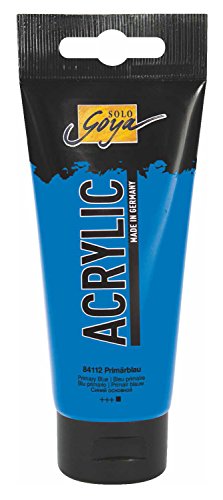 KREUL 84112 - Solo Goya Acrylic, 100 ml Tube in primärblau, cremige vielseitig einsetzbare Acrylfarbe in Studienqualität, auf Wasserbasis, schnell und matt trocknend, gut deckend, wasserfest KREUL 84112 - Solo Goya Acrylic, 100 ml Tube in primärblau, cremige vielseitig einsetzbare Acrylfarbe in Studienqualität, auf Wasserbasis, schnell und matt trocknend, gut deckend, wasserfest von Kreul