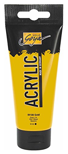 KREUL 84128 - Solo Goya Acrylic, 100 ml Tube in gold, cremige vielseitig einsetzbare Acrylfarbe in Studienqualität, auf Wasserbasis, schnell und matt trocknend, gut deckend, wasserfest KREUL 84128 - Solo Goya Acrylic, 100 ml Tube in gold, cremige vielseitig einsetzbare Acrylfarbe in Studienqualität, auf Wasserbasis, schnell und matt trocknend, gut deckend, wasserfest von Kreul