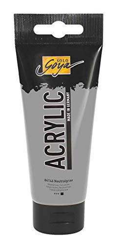 KREUL 84146 - Solo Goya Acrylic, 100 ml Tube in neutralgrau, cremige vielseitig einsetzbare Acrylfarbe in Studienqualität, auf Wasserbasis, schnell und matt trocknend, gut deckend, wasserfest KREUL 84146 - Solo Goya Acrylic, 100 ml Tube in neutralgrau, cremige vielseitig einsetzbare Acrylfarbe in Studienqualität, auf Wasserbasis, schnell und matt trocknend, gut deckend, wasserfest von Kreul