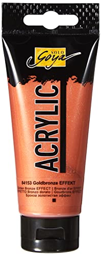 KREUL 84153 - Solo Goya Acrylic, 100 ml Tube, goldbronze, cremige vielseitig einsetzbare Acrylfarbe in Studienqualität, auf Wasserbasis, schnell und matt trocknend, gut deckend, wasserfest KREUL 84153 - Solo Goya Acrylic, 100 ml Tube, goldbronze, cremige vielseitig einsetzbare Acrylfarbe in Studienqualität, auf Wasserbasis, schnell und matt trocknend, gut deckend, wasserfest von Kreul