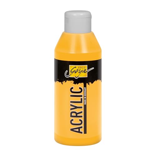 KREUL 84205 - Solo Goya Acrylic indischgelb, 250 ml Flasche, cremige vielseitig einsetzbare Acrylfarbe in Studienqualität, auf Wasserbasis, schnell und matt trocknend, gut deckend, wasserfest KREUL 84205 - Solo Goya Acrylic indischgelb, 250 ml Flasche, cremige vielseitig einsetzbare Acrylfarbe in Studienqualität, auf Wasserbasis, schnell und matt trocknend, gut deckend, wasserfest von Kreul