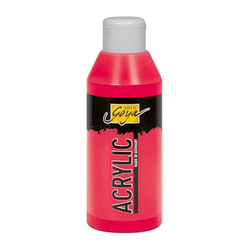 KREUL 84208 - Solo Goya Acrylic karminrot, 250 ml Flasche, cremige vielseitig einsetzbare Acrylfarbe in Studienqualität, auf Wasserbasis, schnell und matt trocknend, gut deckend, wasserfest KREUL 84208 - Solo Goya Acrylic karminrot, 250 ml Flasche, cremige vielseitig einsetzbare Acrylfarbe in Studienqualität, auf Wasserbasis, schnell und matt trocknend, gut deckend, wasserfest von Kreul