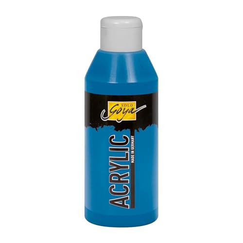 KREUL 84213 - Solo Goya Acrylic coelinblau, 250 ml Flasche, cremige vielseitig einsetzbare Acrylfarbe in Studienqualität, auf Wasserbasis, schnell und matt trocknend, gut deckend, wasserfest KREUL 84213 - Solo Goya Acrylic coelinblau, 250 ml Flasche, cremige vielseitig einsetzbare Acrylfarbe in Studienqualität, auf Wasserbasis, schnell und matt trocknend, gut deckend, wasserfest von Kreul
