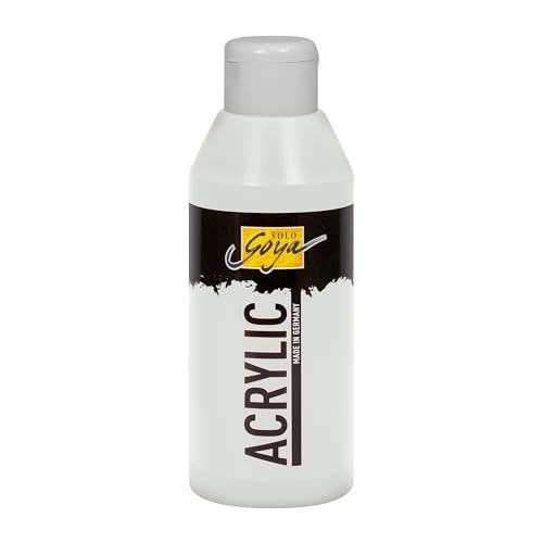 KREUL 84227 - Solo Goya Acrylic silber, 250 ml Flasche, cremige vielseitig einsetzbare Acrylfarbe in Studienqualität, auf Wasserbasis, schnell und matt trocknend, gut deckend, wasserfest KREUL 84227 - Solo Goya Acrylic silber, 250 ml Flasche, cremige vielseitig einsetzbare Acrylfarbe in Studienqualität, auf Wasserbasis, schnell und matt trocknend, gut deckend, wasserfest von Kreul