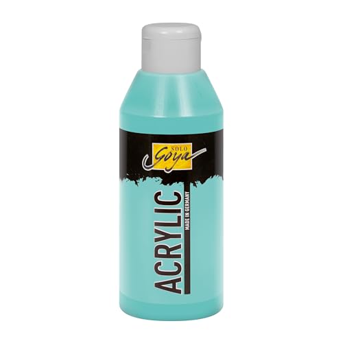 KREUL 84239 - Solo Goya Acrylic türkisblau hell, 250 ml Flasche, cremige vielseitig einsetzbare Acrylfarbe in Studienqualität, auf Wasserbasis, schnell und matt trocknend, gut deckend, wasserfest KREUL 84239 - Solo Goya Acrylic türkisblau hell, 250 ml Flasche, cremige vielseitig einsetzbare Acrylfarbe in Studienqualität, auf Wasserbasis, schnell und matt trocknend, gut deckend, wasserfest von Kreul