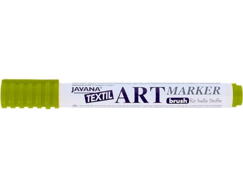 Kreul 90609 - Javana Textil Artmarker, hellgrün, mit universell einsetzbarer Pinselspitze ca. 1 - 3 mm, brillanter Stoffmalstift für helle Stoffe Kreul 90609 - Javana Textil Artmarker, hellgrün, mit universell einsetzbarer Pinselspitze ca. 1 - 3 mm, brillanter Stoffmalstift für helle Stoffe von Kreul