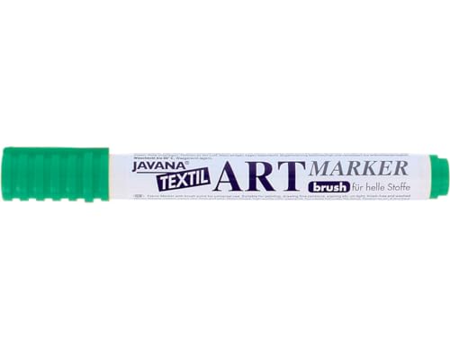 Kreul 90611 - Javana Textil Artmarker, grün, mit universell einsetzbarer Pinselspitze ca. 1 - 3 mm, brillanter Stoffmalstift für helle Stoffe Kreul 90611 - Javana Textil Artmarker, grün, mit universell einsetzbarer Pinselspitze ca. 1 - 3 mm, brillanter Stoffmalstift für helle Stoffe von Kreul