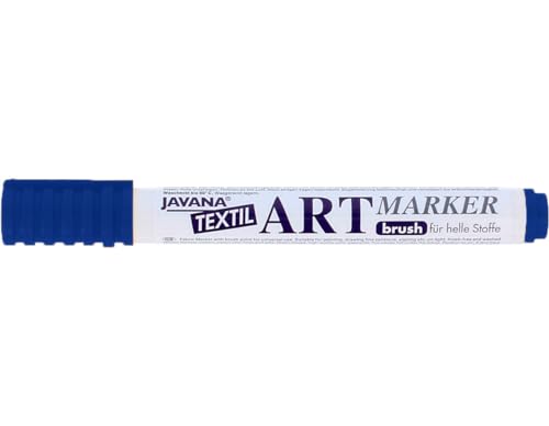 Kreul 90613 - Javana Textil Artmarker, blau, mit universell einsetzbarer Pinselspitze ca. 1 - 3 mm, brillanter Stoffmalstift für helle Stoffe Kreul 90613 - Javana Textil Artmarker, blau, mit universell einsetzbarer Pinselspitze ca. 1 - 3 mm, brillanter Stoffmalstift für helle Stoffe von Kreul