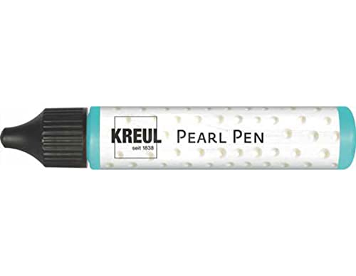 KREUL 92325 - Pearl Pen arktis 29 ml, Effektfarbe auf Wasserbasis für den Perlen-Look, dekorative Verzierungen auf Papier, Pappe und Textilien von Kreul