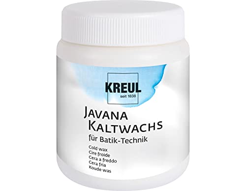 KREUL 95156 - Javana Kaltwachs für Batik - Technik, Dose 250 ml, für Gestaltungen auf Seide und Baumwollstoff von Kreul