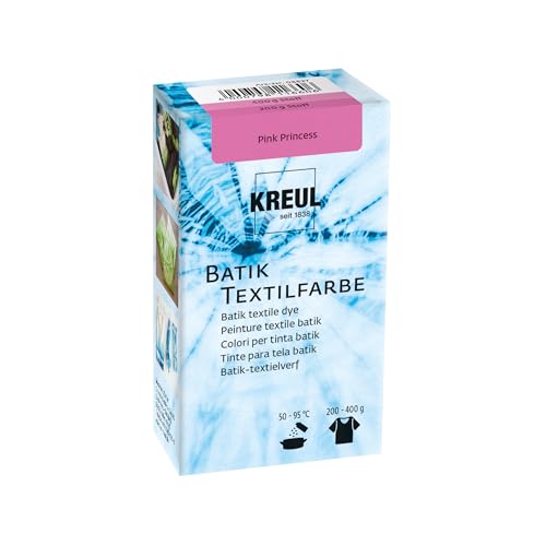 KREUL 98527 - Batik-Textilfarbe Pink Princess, 70 g, Farbpulver zum Batiken und Färben von Textilien von Kreul