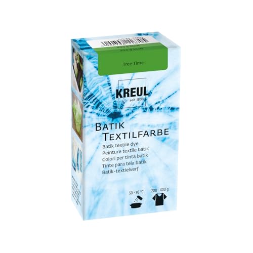 KREUL 98532 - Batik-Textilfarbe Tree Time, 70 g, Farbpulver zum Batiken und Färben von Textilien KREUL 98532 - Batik-Textilfarbe Tree Time, 70 g, Farbpulver zum Batiken und Färben von Textilien von Kreul