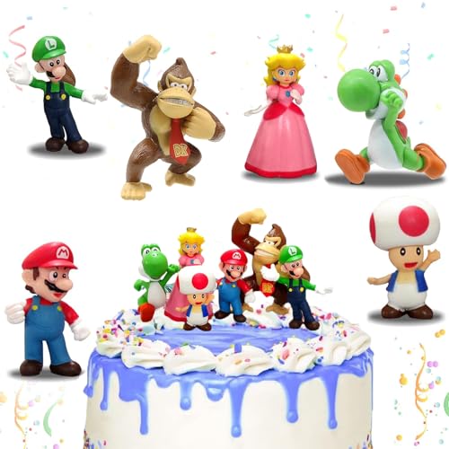 6 Cartoon Geburtstags Kuchenaufsätze, Cartoon Kuchenaufsätze, Anime-Geburtstagsdekorationen, Kindergeburtstags Kuchenaufsätze, Kuchenpuppe, Partyzubehör für Kindergeburtstage 6 Cartoon Geburtstags Kuchenaufsätze, Cartoon Kuchenaufsätze, Anime-Geburtstagsdekorationen, Kindergeburtstags Kuchenaufsätze, Kuchenpuppe, Partyzubehör für Kindergeburtstage von Krilucly