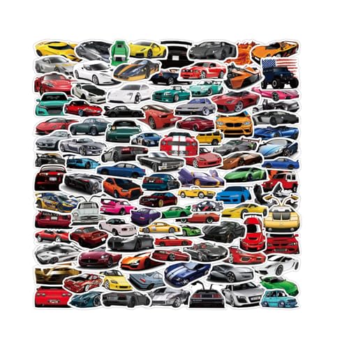 Krilucly 100 Stück Graffiti-Vinyl-Aufkleber, modische personalisierte dekorative Aufkleber, wasserdichte Vinyl-Aufkleber, klassische Cars-Aufkleber, für Laptop, Auto, Skateboard, Gepäck, Helme Krilucly 100 Stück Graffiti-Vinyl-Aufkleber, modische personalisierte dekorative Aufkleber, wasserdichte Vinyl-Aufkleber, klassische Cars-Aufkleber, für Laptop, Auto, Skateboard, Gepäck, Helme von Krilucly