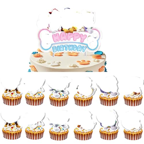 Krilucly 13 Geburtstag Cartoon Kuchendekorationen, Lustige Dekoration für Cupcake Muffins, Geburtstagsdekoration für Kinder, für Mädchen und Jungen Mini Dog Cake Topper Krilucly 13 Geburtstag Cartoon Kuchendekorationen, Lustige Dekoration für Cupcake Muffins, Geburtstagsdekoration für Kinder, für Mädchen und Jungen Mini Dog Cake Topper von Krilucly