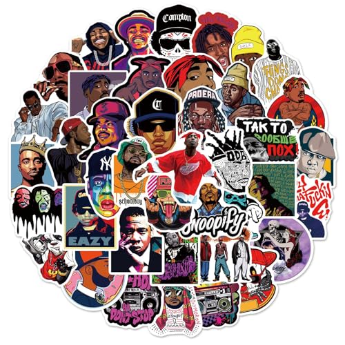 Krilucly 50 Stück Graffiti Sticker, wasserdichte Vinyl-Aufkleber, Rap Hip Hop, Aesthetic, Cool Sticker, für Auto, Laptop, Skateboard, Fahrrad, Moped, Gepäck Krilucly 50 Stück Graffiti Sticker, wasserdichte Vinyl-Aufkleber, Rap Hip Hop, Aesthetic, Cool Sticker, für Auto, Laptop, Skateboard, Fahrrad, Moped, Gepäck von Krilucly