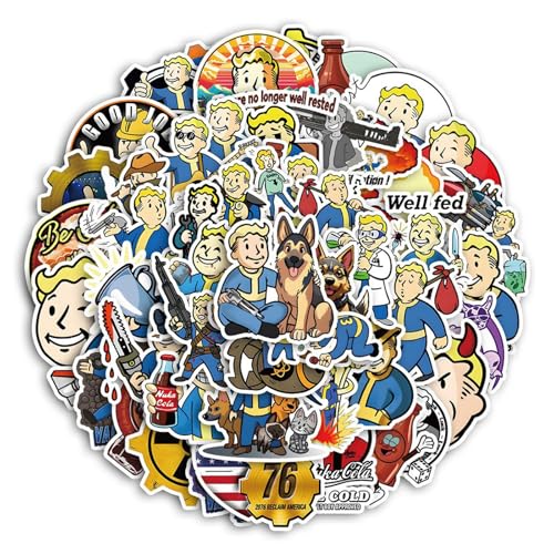 Krilucly 50 Stück wasserdichte Anime-Vinyl-Aufkleber, wasserdichte Vinyl-Spiel-Abziehbilder, Graffiti-Aufkleber, klassische Rollenspiel-Aufkleber, für Wasserflasche, Laptop, Skateboard Krilucly 50 Stück wasserdichte Anime-Vinyl-Aufkleber, wasserdichte Vinyl-Spiel-Abziehbilder, Graffiti-Aufkleber, klassische Rollenspiel-Aufkleber, für Wasserflasche, Laptop, Skateboard von Krilucly