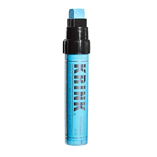 Krink K-55 Acrylic Paint Marker, 15mm Block Nib, Fluorescent Blue (K-55 Blue) von Krink
