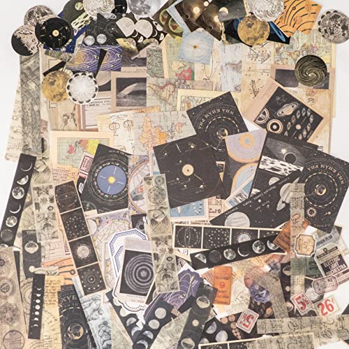 Kriovoa 286 Stück Vintage Sticker Scrapbooking Papier Set Washi Retro Scrapbooking Aufkleber Dekorative Papier Journaling Zubehör für Bullet Journaling, Sammelalbum, Fotoalbum.… von Kriovoa