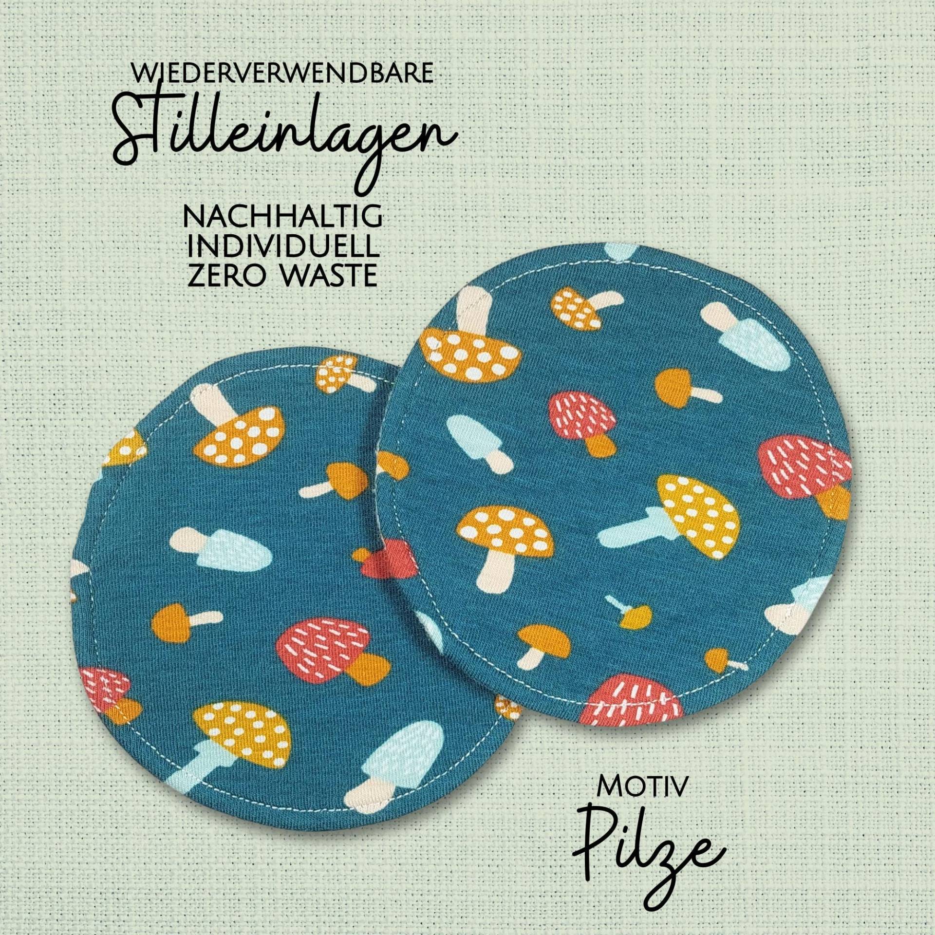 Waschbare - Wiederverwendbare Stilleinlagen Stillpads Aus Bio Öko Baumwolle "Pilze" Waschbare - Wiederverwendbare Stilleinlagen Stillpads Aus Bio Öko Baumwolle "Pilze" von Kristallnadel