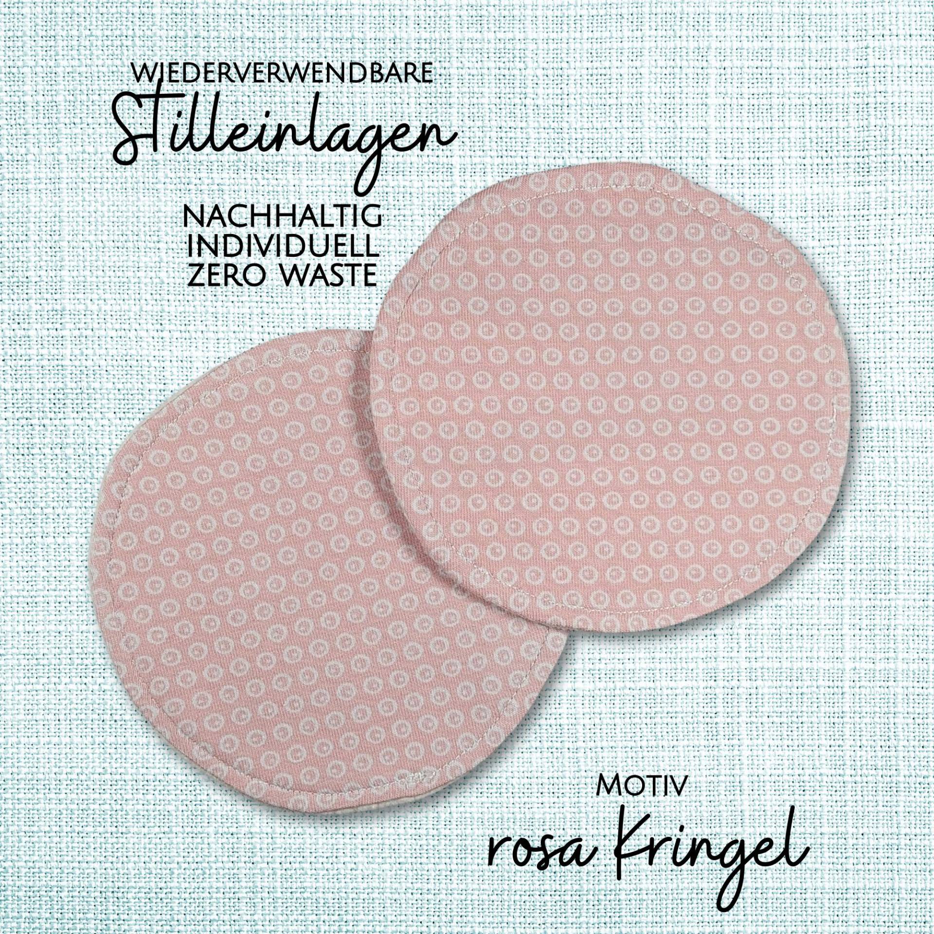 Waschbare - Wiederverwendbare Stilleinlagen Stillpads Aus Bio Öko Baumwolle "Rosa Kringel" Waschbare - Wiederverwendbare Stilleinlagen Stillpads Aus Bio Öko Baumwolle "Rosa Kringel" von Kristallnadel