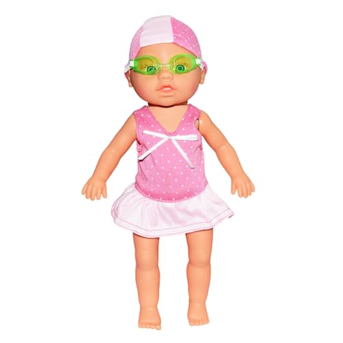 Krmoau Schwimmbabypuppe, wasserdichte Schwimmbabypuppen Mit Beweglichem Gelenk Und Abnehmbarem Anzug Und Brille, Interaktive Realistische Puppe Für Poolbadewanne, Krmoau Schwimmbabypuppe, wasserdichte Schwimmbabypuppen Mit Beweglichem Gelenk Und Abnehmbarem Anzug Und Brille, Interaktive Realistische Puppe Für Poolbadewanne, von Krmoau