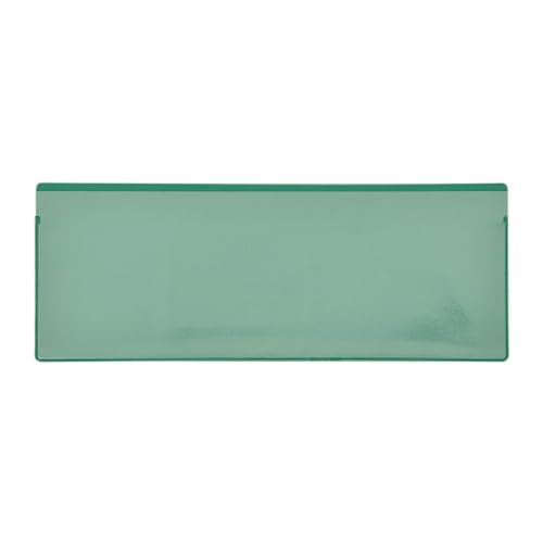Etikettentaschen für KLTs, 210 x 80 mm, grün,Öffnung: Längsseite, 25 Stück von Krog