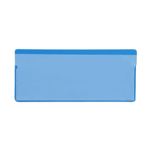 Etikettentaschen - magnetisch, 100 x 60 mm, blau,mit 2 Magnetstreifen, 25 Stück Etikettentaschen - magnetisch, 100 x 60 mm, blau,mit 2 Magnetstreifen, 25 Stück von Krog