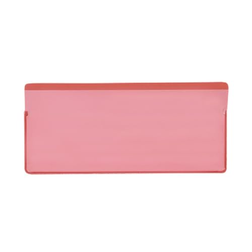 Etikettentaschen - magnetisch, 110 x 50 mm, rot,mit 2 Magnetstreifen, 25 Stück Etikettentaschen - magnetisch, 110 x 50 mm, rot,mit 2 Magnetstreifen, 25 Stück von Krog