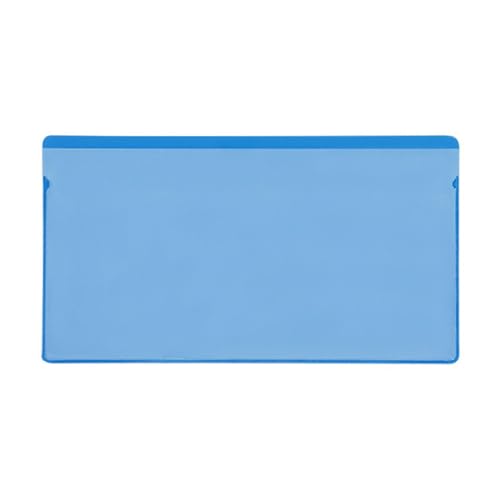 Etikettentaschen - magnetisch, 145 x 80 mm, blau,mit 2 Magnetstreifen, 25 Stück Etikettentaschen - magnetisch, 145 x 80 mm, blau,mit 2 Magnetstreifen, 25 Stück von Krog