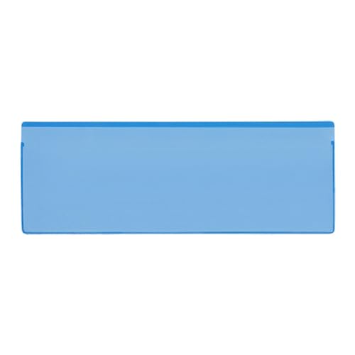 Etikettentaschen - magnetisch, 220 x 80 mm, blau,mit 2 Magnetstreifen, 25 Stück Etikettentaschen - magnetisch, 220 x 80 mm, blau,mit 2 Magnetstreifen, 25 Stück von Krog