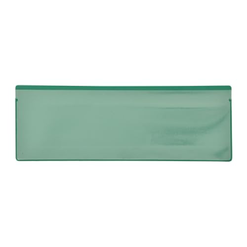 Etikettentaschen - magnetisch, 220 x 80 mm, grün,mit 2 Magnetstreifen, 25 Stück Etikettentaschen - magnetisch, 220 x 80 mm, grün,mit 2 Magnetstreifen, 25 Stück von Krog