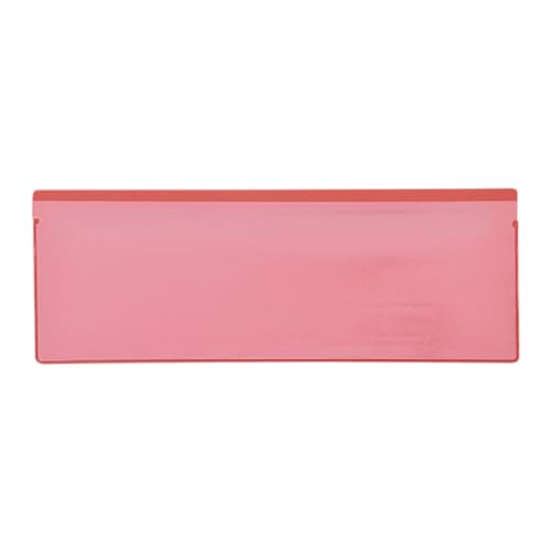 Etikettentaschen - magnetisch, 220 x 80 mm, rot,mit 2 Magnetstreifen, 25 Stück Etikettentaschen - magnetisch, 220 x 80 mm, rot,mit 2 Magnetstreifen, 25 Stück von Krog