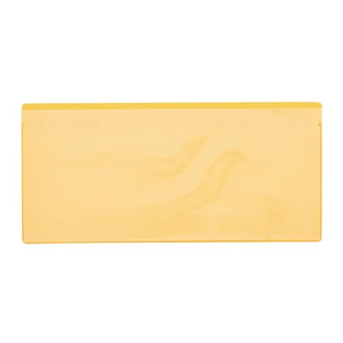 Etikettentaschen -magnetisch, 220x105,1/3DIN, gelb,mit 1 Magnetstreifen, 25 Stück von Krog