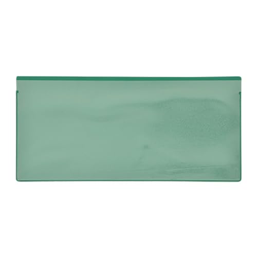 Etikettentaschen -magnetisch, 220x105,1/3DIN, grün,mit 1 Magnetstreifen, 25 Stück von Krog