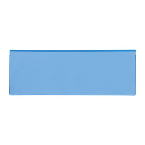 Etikettentaschen - magnetisch, 325 x 120 mm, blau,mit 1 Magnetstreifen, 25 Stück Etikettentaschen - magnetisch, 325 x 120 mm, blau,mit 1 Magnetstreifen, 25 Stück von Krog