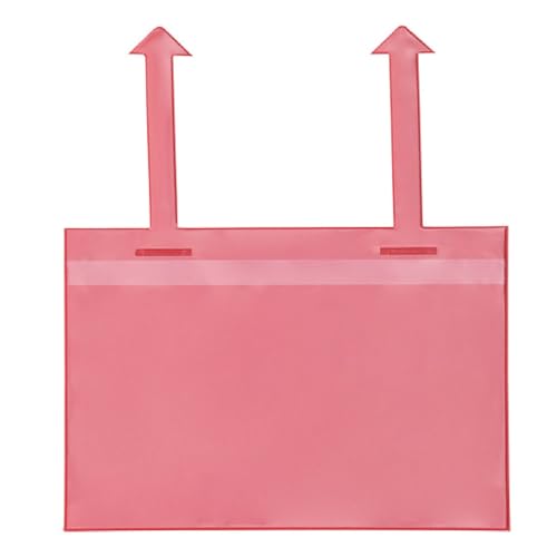 Gitterboxtaschen mit Laschen, A5 quer, rot,Öffnung: Längsseite, 25 Stück von Krog