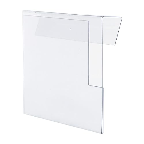 Krog Hartkunststofftaschen für Aufsatzrahmen, A6 quer (148 × 105 mm), Dokumententaschen für Lager & Büro – 1.250 Stück (50 Verpackungseinheiten à 25 Stück) von Krog