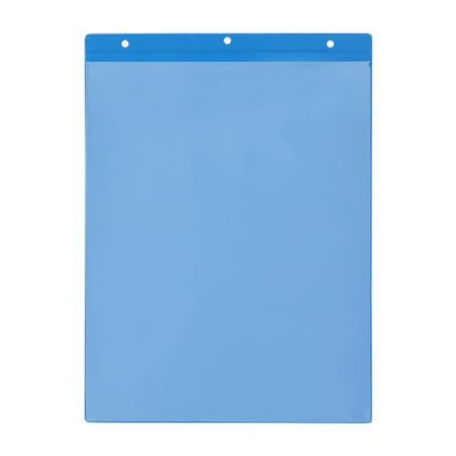 Kennzeichnungstaschen selbstklebend, A4 hoch, blau,Öffnung: Schmalseite, 25 Stück von Krog