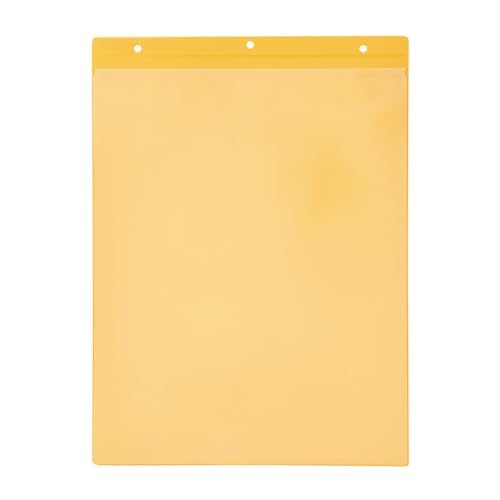 Kennzeichnungstaschen selbstklebend, A4 hoch, gelb,Öffnung: Schmalseite, 25 Stück von Krog