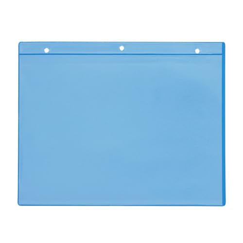 Kennzeichnungstaschen selbstklebend, A4 quer, blau,Öffnung: Schmalseite, 25 Stück von Krog