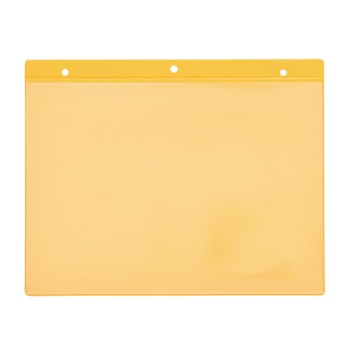 Kennzeichnungstaschen selbstklebend, A4 quer, gelb,Öffnung: Längsseite, 25 Stück von Krog