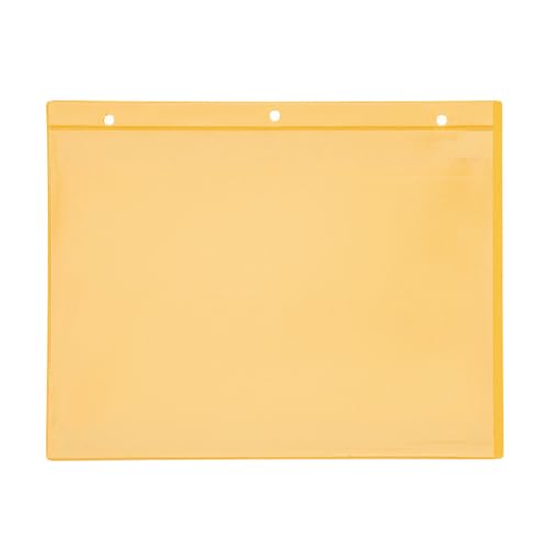 Kennzeichnungstaschen selbstklebend, A4 quer, gelb,Öffnung: Schmalseite, 25 Stück von Krog